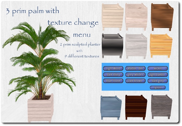 Palm with Texture change planter