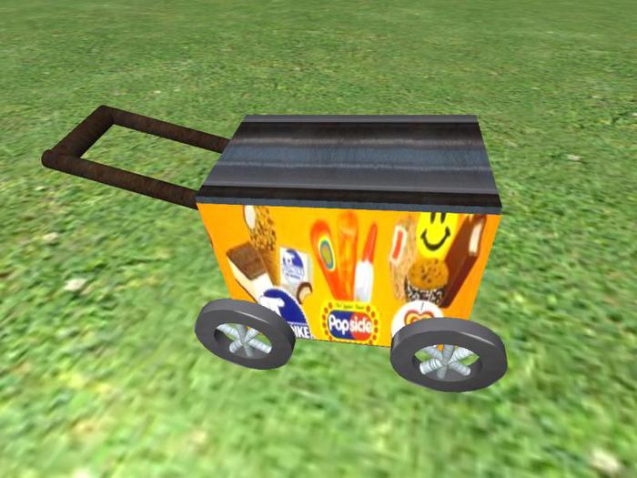 ice cream cart that gives icecream