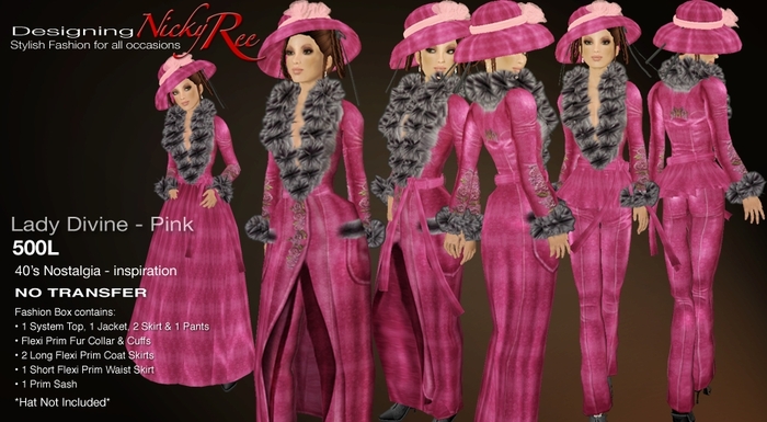 Nicky Ree Coats - Lady Divine - Pink