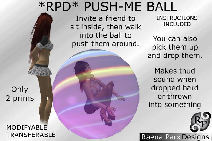 PUSH-ME BALL (PUSH YOUR FRIENDS AROUND) - *RPD*