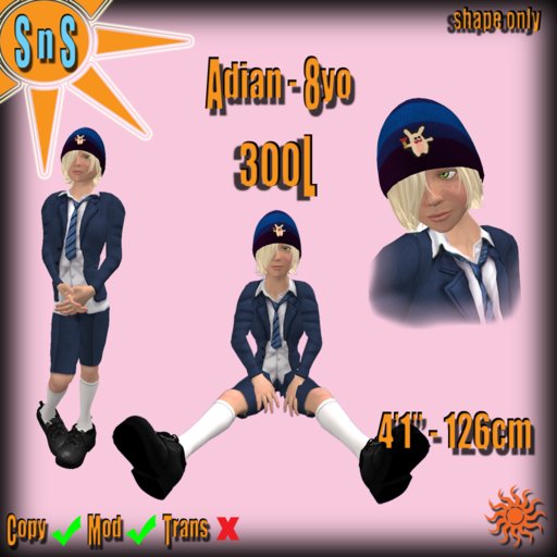 Adian - 8yo boy shape
