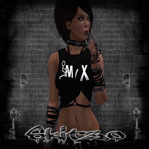 MAITREYA HARNESS TOP BLK X