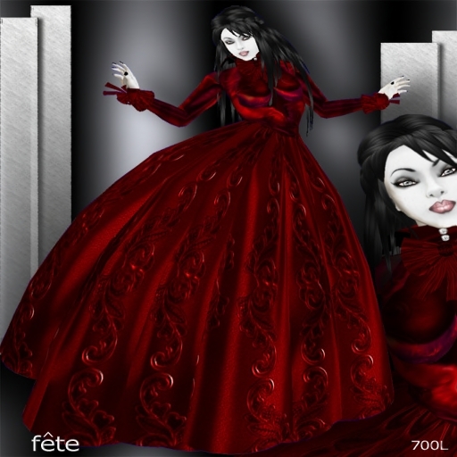 RFyre Fete, Womens, Rouge (Red) Dress, TagMedieval TagFantasy