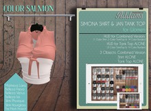 Addams // Jan TankTop & Simona Shirt // Salmon
