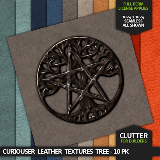 CLUTTER - Curiouser Leather Textures Tree - 10-PK