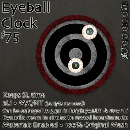 % Eyeball Clock *MESH*