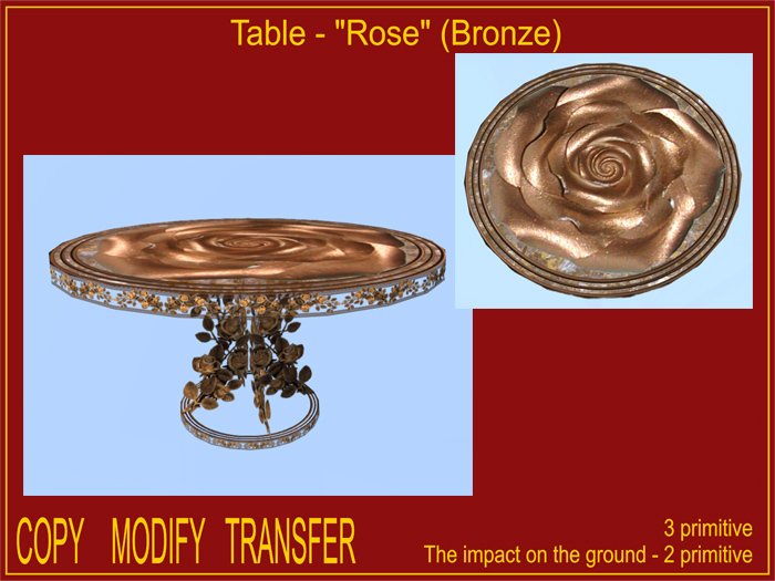 Table - "Rose" (Bronze)