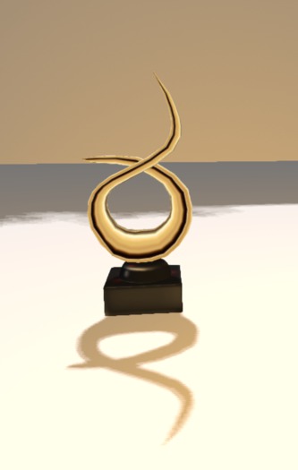 Infinity Gold Sculpture *