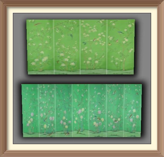 [FCD] Chinese Silk Canvas Set (2) C/M 