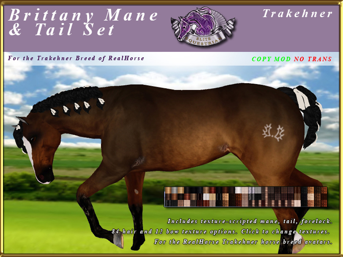 *E* Brittany Mane & Tail Set [BOXED] RH Trakehner