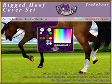 *E* RealHorse Rigged Hoof Covers [BOXED]  RH Trakehner