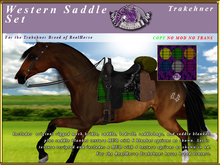 *E* RealHorse Rigged Western Saddle Set [BOXED] RH Trakehner