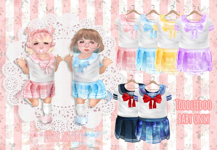 [FLORAISON]toddleedoo sailor school uniform(purple)