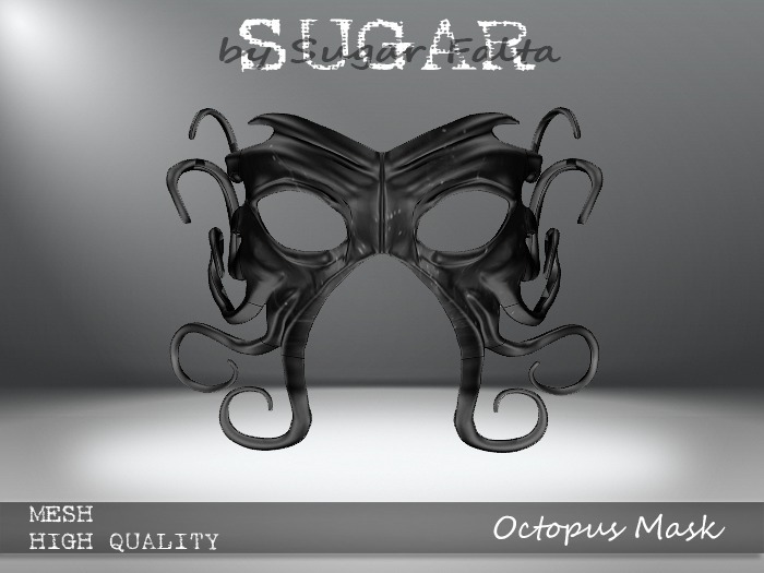 SUGAR - Octopus Mask - BLACK*