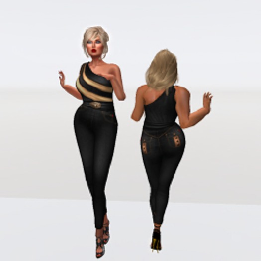 200 One Shoulder Full Body Suit