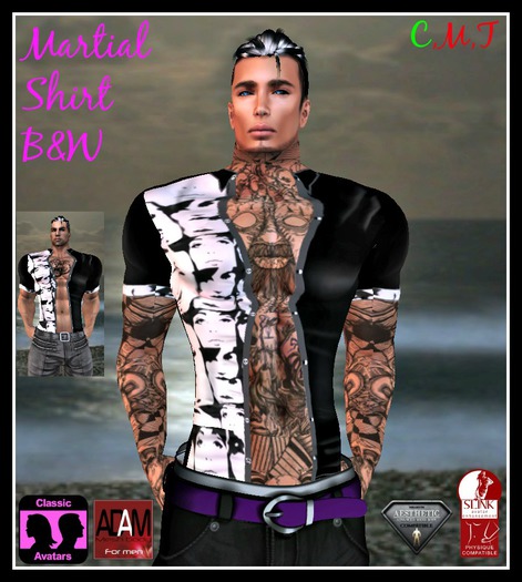 (LL) Martial Shirt B&W Boxed