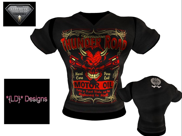 *{LD}* Aesthetic T-Shirt - Thunder Road