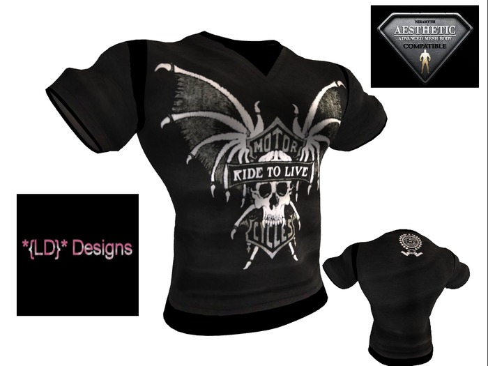 *{LD}* Aesthetic T-Shirt - Ride to Live