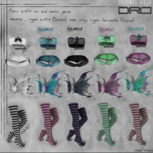 -DRD- Fairy monotome-  socks RARE