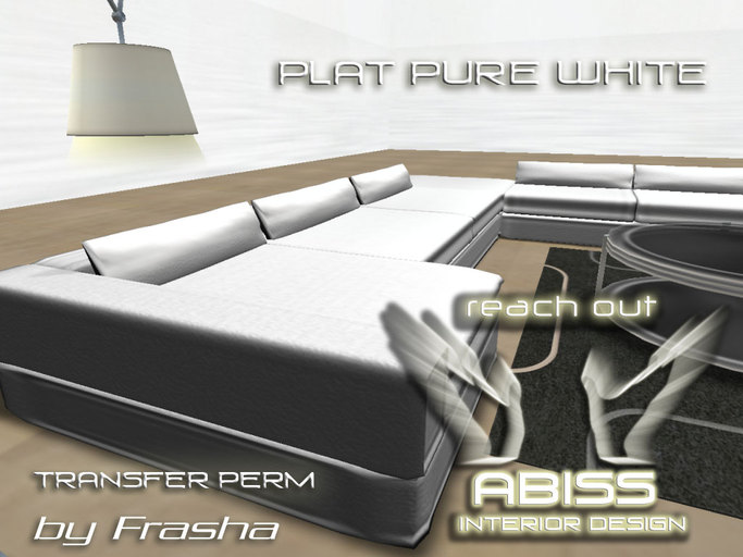 Abiss Interior Plat collection Pure White - Single version