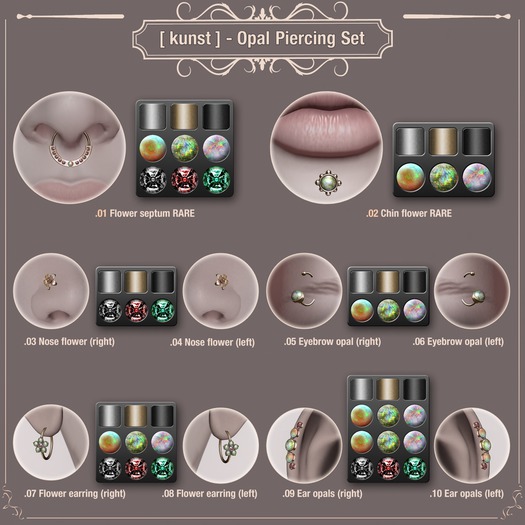 CJ's Gacha Store - .07 [ kunst ] - Flower earring (right)