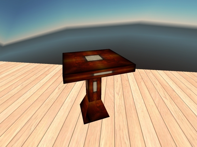 Woodstone Inlay Stripe Side Table