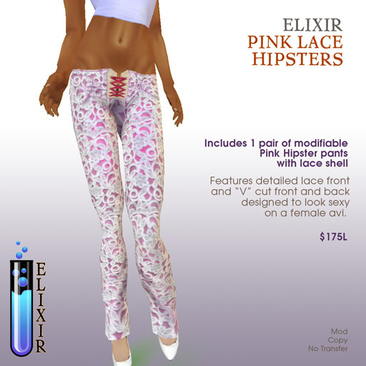 Pink with Lace Hipsters
