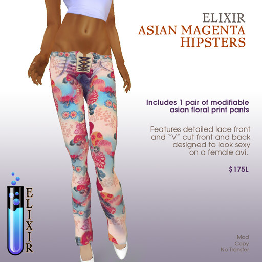 Asian Magenta  Hipsters