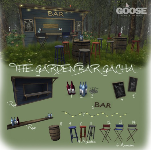 GOOSE - bar stool grey 11