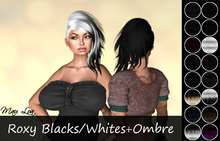 .Mau Loa. Roxy Short Rigged Mesh Hair Blacks