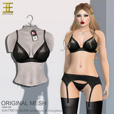 Entice - French Kiss Lingerie (Solids) - Set - Black
