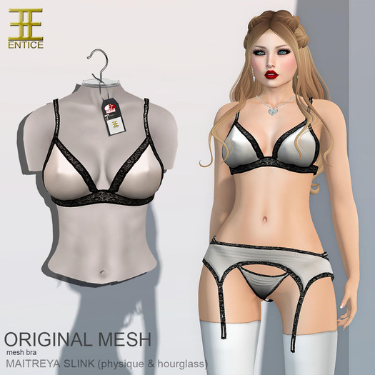Entice - French Kiss Lingerie (Solids) - Set - White