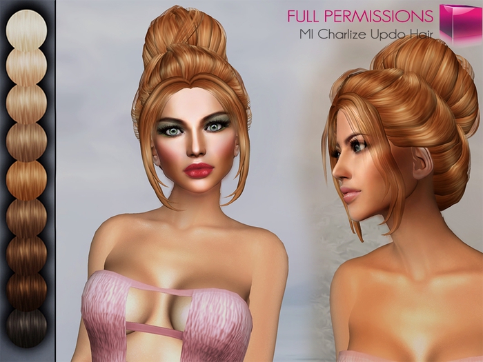 KA007 Mesh Charlize Updo Hair