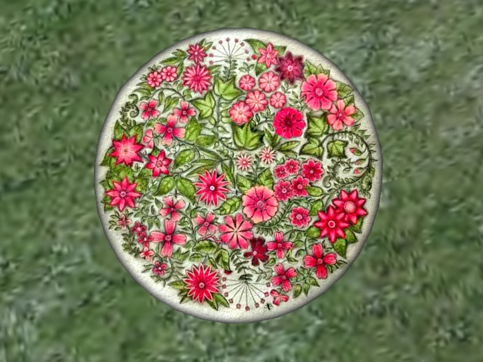 Gift-Seaweed Sonnet Pink Flowers Rug