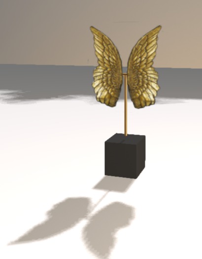 Gold Angel Wing Sculputure 