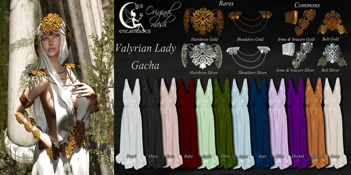 *LE* Valyrian Lady Dress S Saffron