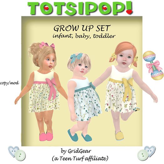 TOTSIPOP! Floral Bow Dress Set