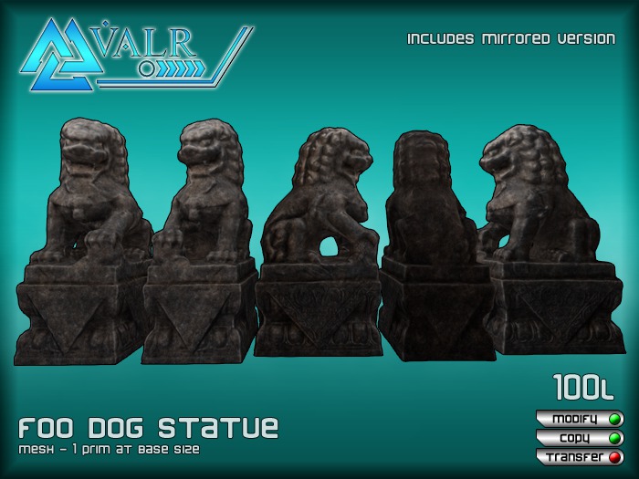 [VALR] Foo Dog Statue Box