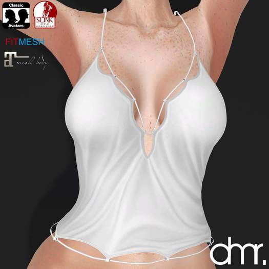 [DR]Shirt Son DM  White ::Mesh::