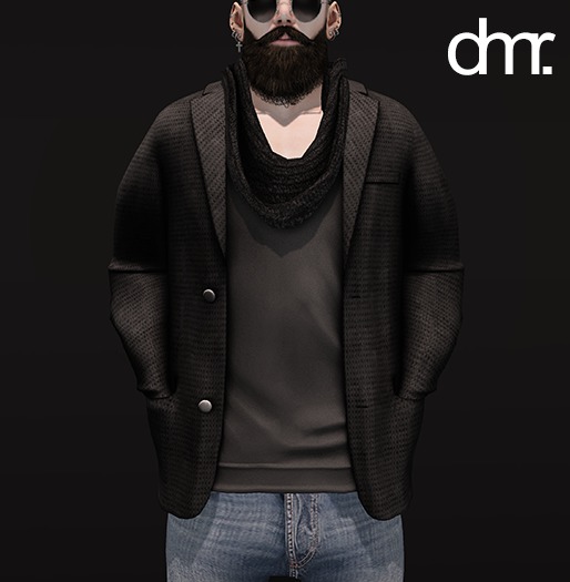 [DR] Jacket D.m.r Black // Black ::Mesh::