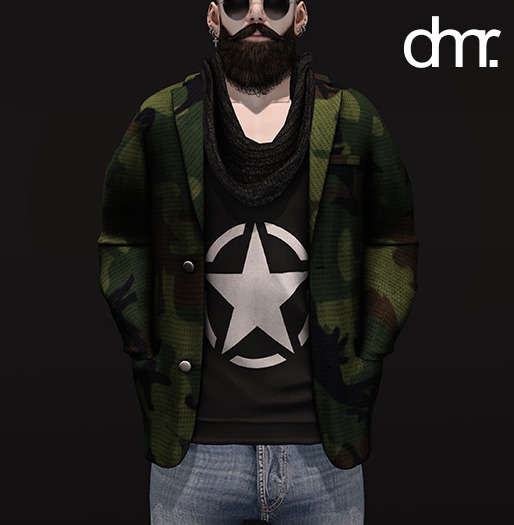 [DR] Jacket D.m.r Army // Green::Mesh::