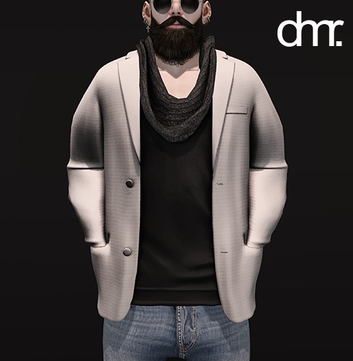 [DR] Jacket D.m.r  White // Black ::Mesh::