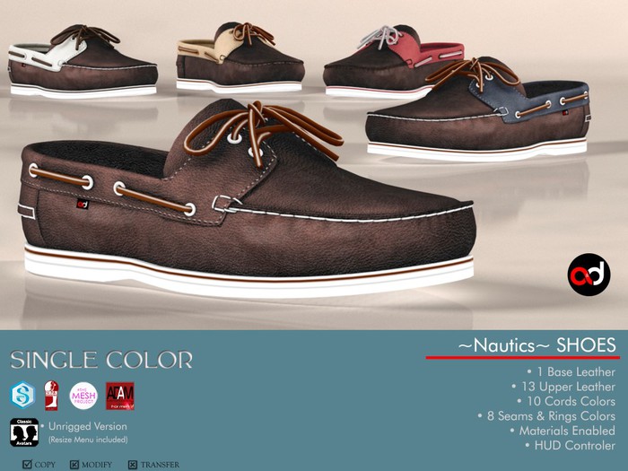 A&D Shoes -Nautics- Coffee