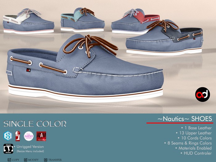 A&D Shoes -Nautics- Blue