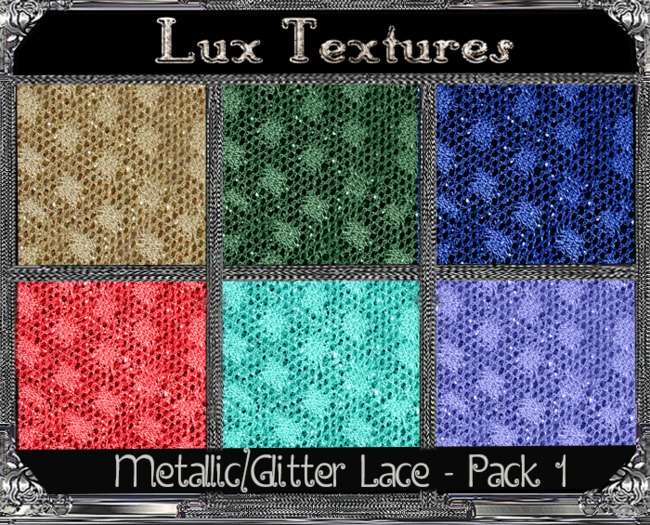 FT1015 - Seamless Metallic Lace Pack 1