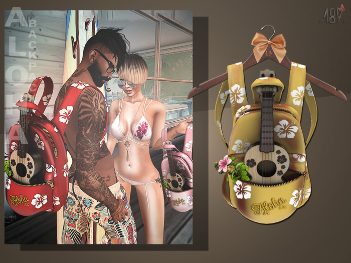 #187# Aloha Backpack Yellow