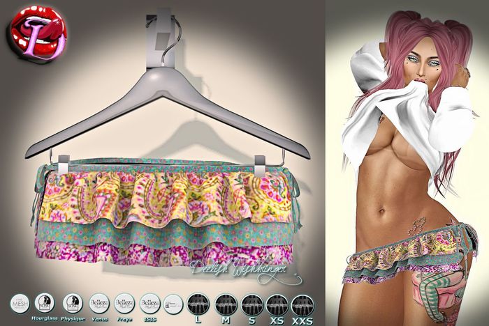 Tiny Ruffles Skirt ~ Hippy Chic ~ BAG(wear&touch)