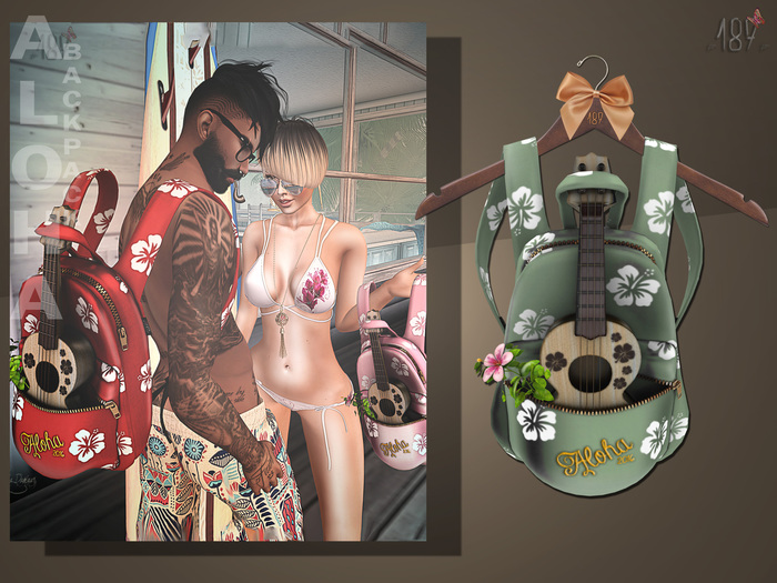 #187# Aloha Backpack Green 