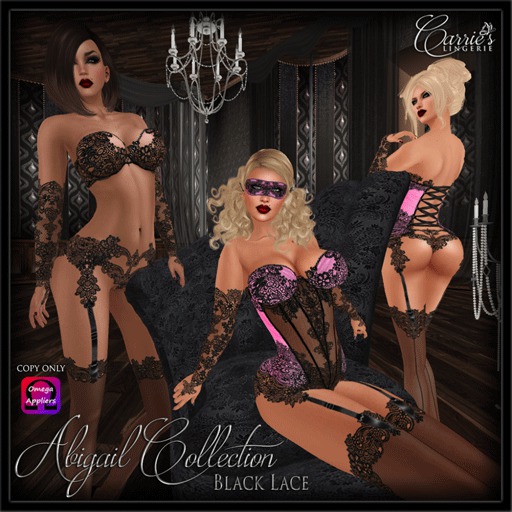 CB~Abigail Blk/Pink(box)