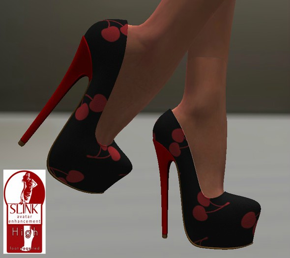 Cherry Pumps Slink High